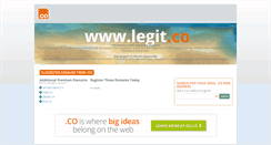 Desktop Screenshot of legit.co